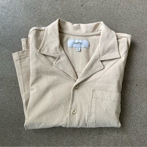 Both& BothAnd Francis Button Down Shirt | Cream | Size Small